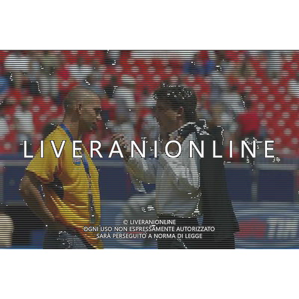 NEW YORK 3/08/2003 SUPERCOPPA ITALIANA NELLA FOTO MOGGI ALESSANDRO-DI VAIO MARCO FOTO ALDO LIVERANI