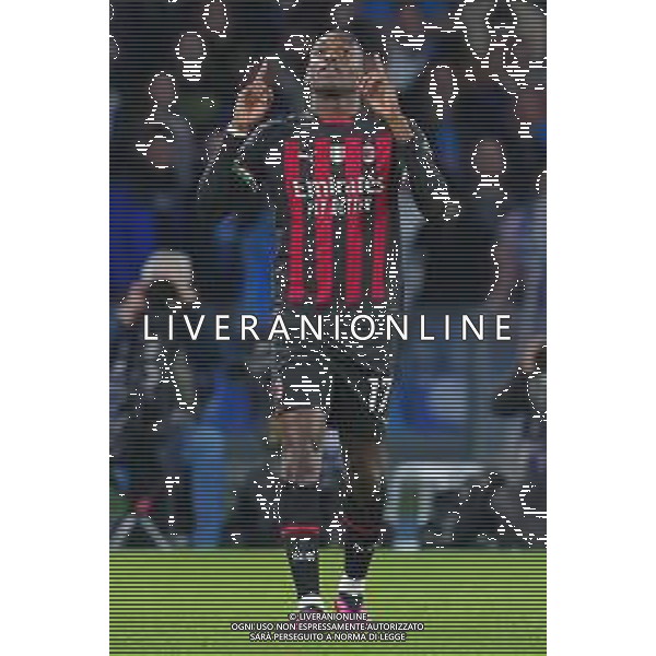 NAPOLI - MILAN CAMPIONATO CALCIO SERIE A TIM 02.04.2023 NELLA FOTO: esultanza dopo il gol di Rafael Leao FOTO MOSCA / AGENZIA ALDO LIVERANI SAS