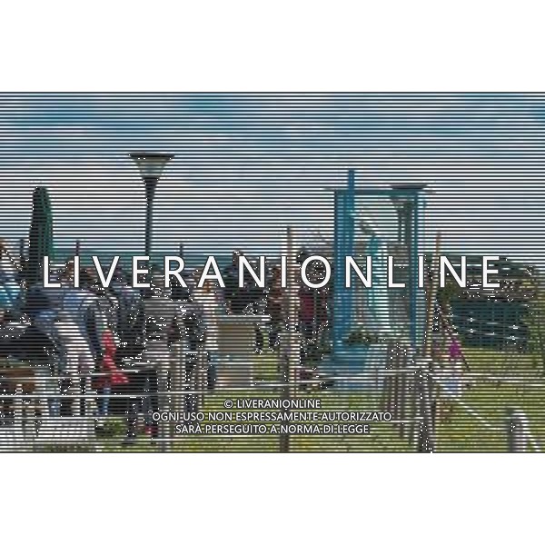SANTUARIO TREVIGNANO ROMANO ATTESA DELLA PRESUNTA VEGGENTE GISELLA CARDIA PER L\'APPARIZIONE E MESSAGGIO DELLA MADONNA CHE PIANGE, 03.04.2023 NELLAA FOTO I PELLEGRINI ©GIANDOMENICO SALE / AGENZIA ALDO LIVERANI SAS