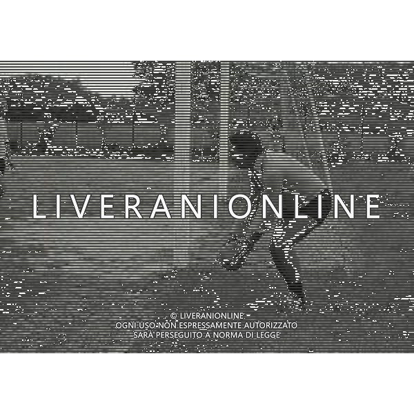 RETROSPETTIVA ALBERTO LUPO ATTORE NELLA FOTO ALBERTO LUPO CON MINO REITANO NELL\'ANNO 1972 AD AGRATE BRIANZA PER UNA PARTITA AMICHEVOLE AG ALDO LIVERANI SAS 