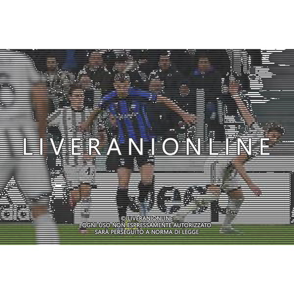 Torino 04.04.2023 Allianz Stadium © Manuela Viganti/Agenzia Aldo Liverani Juventus vs Inter Coppa Italia Frecciarossa 2022/2023 Semifinale Andata Nella foto: nicolo\' fagioli, edin dzeko e manuel locatelli ©AGENZIA ALDO LIVERANI SAS
