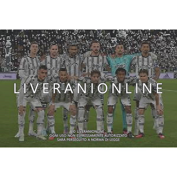 Torino 04.04.2023 Allianz Stadium © Manuela Viganti/Agenzia Aldo Liverani Juventus vs Inter Coppa Italia Frecciarossa 2022/2023 Semifinale Andata Nella foto: la formazione della juventus da dx verso sx: dusan vlahovic, adrien rabiot, gleison bremer, federico gatti, mattia perin, danilo, filip kostic, angel di maria, manuel locatelli, juan cuadrado, nicolò fagioli