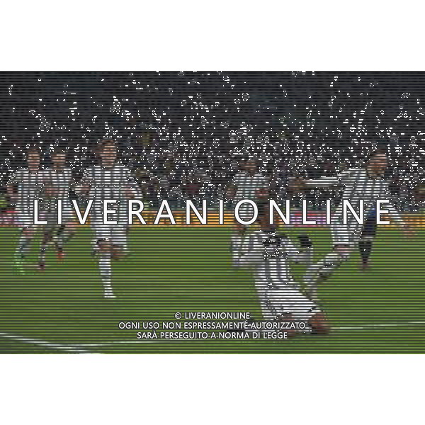 Torino 04.04.2023 Allianz Stadium © Manuela Viganti/Agenzia Aldo Liverani Juventus vs Inter Coppa Italia Frecciarossa 2022/2023 Semifinale Andata Nella foto: esultanza juan cuadrado dopo il gol