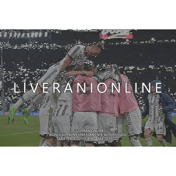 Torino 04.04.2023 Allianz Stadium © Manuela Viganti/Agenzia Aldo Liverani Juventus vs Inter Coppa Italia Frecciarossa 2022/2023 Semifinale Andata Nella foto: esultanza juventus dopo il gol di juan cuadrado