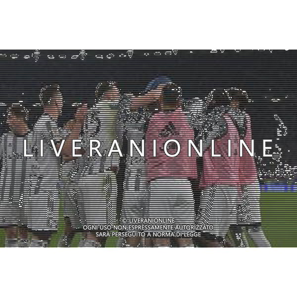 Torino 04.04.2023 Allianz Stadium © Manuela Viganti/Agenzia Aldo Liverani Juventus vs Inter Coppa Italia Frecciarossa 2022/2023 Semifinale Andata Nella foto: esultanza juventus dopo il gol di juan cuadrado