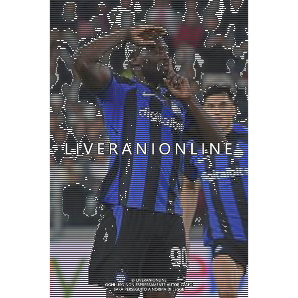 Torino 04.04.2023 Allianz Stadium © Manuela Viganti/Agenzia Aldo Liverani Juventus vs Inter Coppa Italia Frecciarossa 2022/2023 Semifinale Andata Nella foto: esultanza romelu lukaku dopo il gol