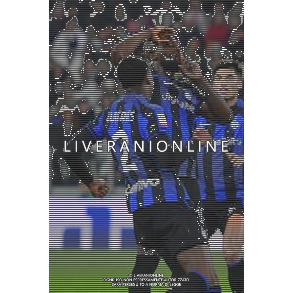 Torino 04.04.2023 Allianz Stadium © Manuela Viganti/Agenzia Aldo Liverani Juventus vs Inter Coppa Italia Frecciarossa 2022/2023 Semifinale Andata Nella foto: esultanza dell\'inter dopo il gol di romelu lukaku