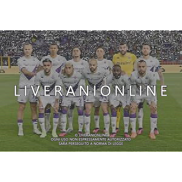 TVRG formazione Fiorentina, in piedi da SX Antonin Barak, Igor Julio dos Santos de Paulo, Rolando Mandragora, Lucas Martinez Quarta, Pietro Terracciano e Cristiano Biraghi; in basso da SX Nicolas Gonzalez, Domilson Cordeiro dos Santos Dodo\', Sofyan Amrabat, Jonathan Ikone\' e Arthur Mendonca Cabral Cremonese vs Fiorentina Cremona 05-04-2023 Stadio Giovanni Zini Coppa Italia Frecciarossa - semifinali gara di andata foto Roberto Garavaglia/ag. Aldo Liverani sas / AGENZIA ALDO LIVERANI SAS