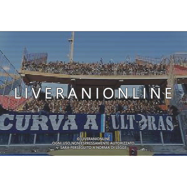 Supporters of SSC Napoli during the Italian soccer Serie A match US Lecce vs SSC Napoli on April 7, 2023 at the Via del Mare stadium in Lecce, Italy. Photo by Emmanuele Mastrodonato/ag. Aldo Liverani sas / AGENZIA ALDO LIVERANI SAS