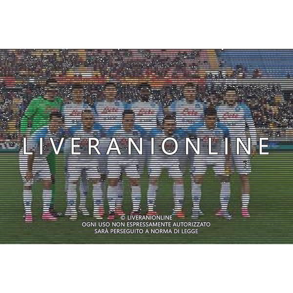 SSC Napoli team line up during the Italian soccer Serie A match US Lecce vs SSC Napoli on April 7, 2023 at the Via del Mare stadium in Lecce, Italy. Photo by Emmanuele Mastrodonato/ag. Aldo Liverani sas / AGENZIA ALDO LIVERANI SAS