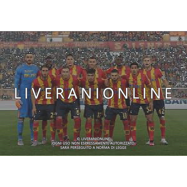 US Lecce Italy team line up during the Italian soccer Serie A match US Lecce vs SSC Napoli on April 7, 2023 at the Via del Mare stadium in Lecce, Italy. Photo by Emmanuele Mastrodonato/ag. Aldo Liverani sas / AGENZIA ALDO LIVERANI SAS