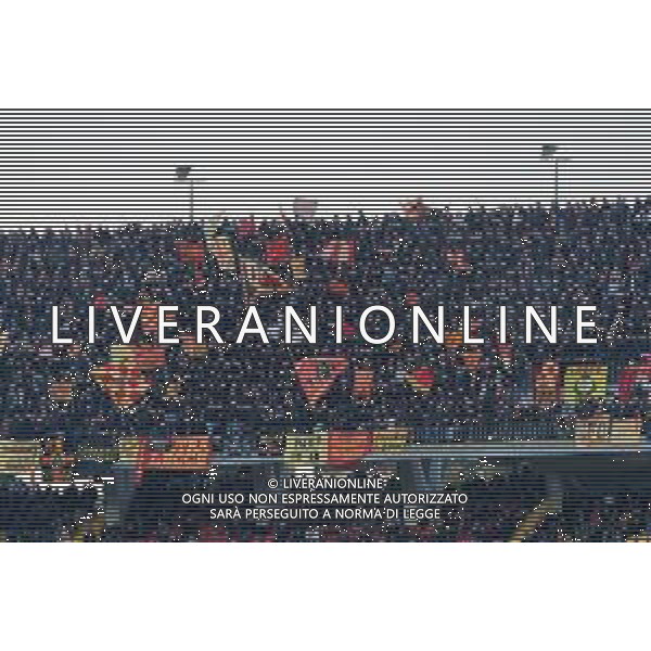 Supporters of US Lecce during the Italian soccer Serie A match US Lecce vs SSC Napoli on April 7, 2023 at the Via del Mare stadium in Lecce, Italy. Photo by Emmanuele Mastrodonato/ag. Aldo Liverani sas / AGENZIA ALDO LIVERANI SAS
