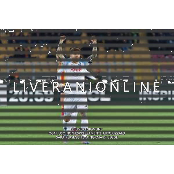 Giovanni Di Lorenzo (SSC Napoli) celebrates after scoring a goal during the Italian soccer Serie A match US Lecce vs SSC Napoli on April 7, 2023 at the Via del Mare stadium in Lecce, Italy. Photo by Emmanuele Mastrodonato/ag. Aldo Liverani sas / AGENZIA ALDO LIVERANI SAS