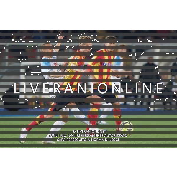 Morten Hjulmand (US Lecce) and Stanislav Lobotka (SSC Napoli) during the Italian soccer Serie A match US Lecce vs SSC Napoli on April 7, 2023 at the Via del Mare stadium in Lecce, Italy. Photo by Emmanuele Mastrodonato/ag. Aldo Liverani sas/ AGENZIA ALDO LIVERANI SAS