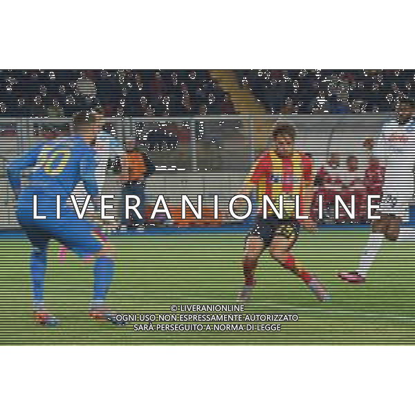 Antonino Gallo (US Lecce) own goal during the Italian soccer Serie A match US Lecce vs SSC Napoli on April 7, 2023 at the Via del Mare stadium in Lecce, Italy. Photo by Emmanuele Mastrodonato/ag. Aldo Liverani sas/ AGENZIA ALDO LIVERANI SAS