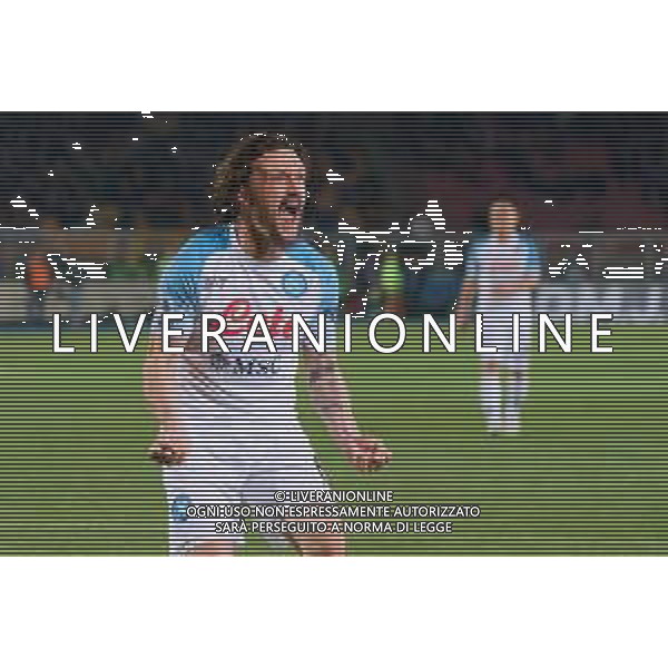 Silva Duarte Mario Rui (SSC Napoli) celebrates after scoring a goal during the Italian soccer Serie A match US Lecce vs SSC Napoli on April 7, 2023 at the Via del Mare stadium in Lecce, Italy. Photo by Emmanuele Mastrodonato/ag. Aldo Liverani sas/ AGENZIA ALDO LIVERANI SAS