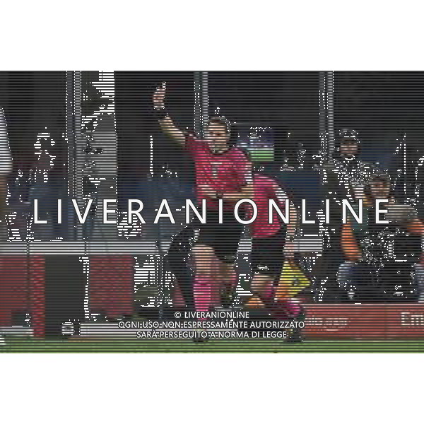 l\'arbitro Matteo Marcenaro di Genova revoca il rigore concesso al Milan dopo la visione al VAR Milan vs Empoli Milano 07-04-2023 Stadio Giuseppe Meazza - San Siro Campionato Serie A TIM - 29a giornata foto Roberto Garavaglia/ag. Aldo Liverani sas/ AGENZIA ALDO LIVERANI SAS