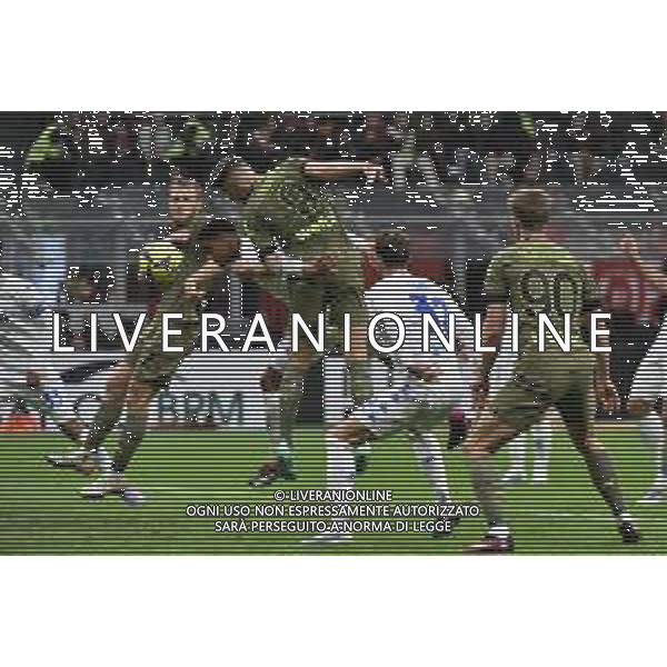 Olivier Giroud (Milan) segna il gol dell\'1 a 0 ma la rete viene annullata Milan vs Empoli Milano 07-04-2023 Stadio Giuseppe Meazza - San Siro Campionato Serie A TIM - 29a giornata foto Roberto Garavaglia/ag. Aldo Liverani sas/ AGENZIA ALDO LIVERANI SAS