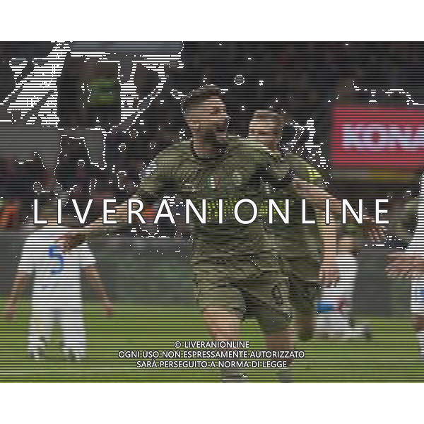 esultanza olivier giroud dopogol che poi verra\' annullato - Milan vs Empoli Campionato Calcio Serie A Tim 07.04.2023 ©PAOLO GIAMPIETRI/ AGENZIA ALDO LIVERANI SAS