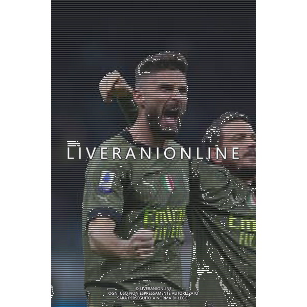 esultanza olivier giroud dopogol che verra\' annullato -Milan vs Empoli Campionato Calcio Serie A Tim 07.04.2023 ©PAOLO GIAMPIETRI/ AGENZIA ALDO LIVERANI SAS
