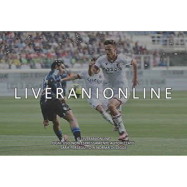 TVRG Ederson Jose\' dos Santos (Atalanta) SX e Nikola Moro (Bologna) DX Atalanta vs Bologna Bergamo 08-04-2023 Gewiss Stadium - Stadio Atleti Azzurri d\'Italia Campionato Serie A TIM - 29a giornata foto Roberto Garavaglia/ag. Aldo Liverani sas / AGENZIA ALDO LIVERANI SAS