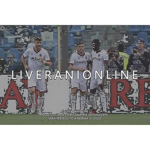 TVRG esultanza Bologna dopo il gol dell\'1 a 0 Atalanta vs Bologna Bergamo 08-04-2023 Gewiss Stadium - Stadio Atleti Azzurri d\'Italia Campionato Serie A TIM - 29a giornata foto Roberto Garavaglia/ag. Aldo Liverani sas / AGENZIA ALDO LIVERANI SAS