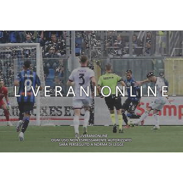 TVRG Riccardo Orsolini (Bologna) segna il gol del 2 a 0 Atalanta vs Bologna Bergamo 08-04-2023 Gewiss Stadium - Stadio Atleti Azzurri d\'Italia Campionato Serie A TIM - 29a giornata foto Roberto Garavaglia/ag. Aldo Liverani sas / AGENZIA ALDO LIVERANI SAS