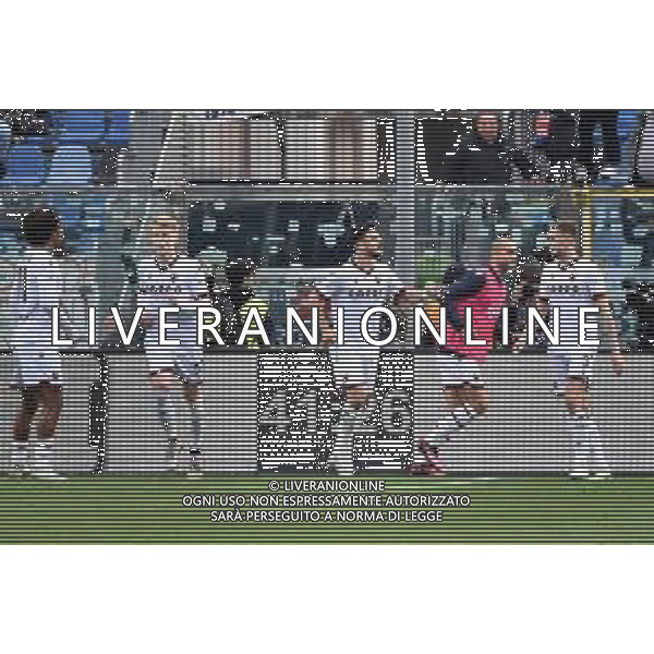 TVRG esultanza Bologna dopo il gol del 2 a 0 Atalanta vs Bologna Bergamo 08-04-2023 Gewiss Stadium - Stadio Atleti Azzurri d\'Italia Campionato Serie A TIM - 29a giornata foto Roberto Garavaglia/ag. Aldo Liverani sas / AGENZIA ALDO LIVERANI SAS