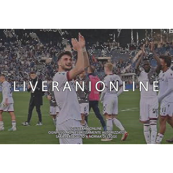TVRG Riccardo Orsolini (Bologna) esultanza a fine partita Atalanta vs Bologna Bergamo 08-04-2023 Gewiss Stadium - Stadio Atleti Azzurri d\'Italia Campionato Serie A TIM - 29a giornata foto Roberto Garavaglia/ag. Aldo Liverani sas / AGENZIA ALDO LIVERANI SAS