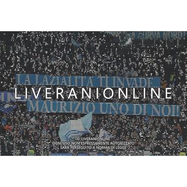 Lazio vs Juventus Campionato Serie A TIM - 29 Giornata - Stadio Olimpico - Roma 08-04-2023 nella foto Striscione tifosi per Maurizio Sarri ©Federico Gaetano/ AGENZIA ALDO LIVERANI SAS