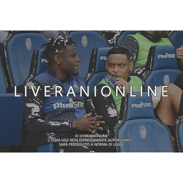 TVRG Duvan Zapata (Atalanta) SX e Luis Muriel (Atalanta) DX Atalanta vs Bologna Bergamo 08-04-2023 Gewiss Stadium - Stadio Atleti Azzurri d\'Italia Campionato Serie A TIM - 29a giornata foto Roberto Garavaglia/ag. Aldo Liverani sas