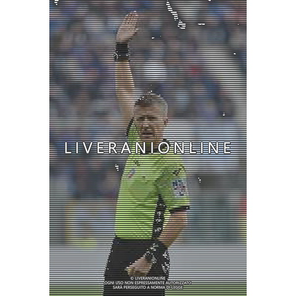 TVRG l\'arbitro Daniele Orsato di Schio (VI) Atalanta vs Bologna Bergamo 08-04-2023 Gewiss Stadium - Stadio Atleti Azzurri d\'Italia Campionato Serie A TIM - 29a giornata foto Roberto Garavaglia/ag. Aldo Liverani sas