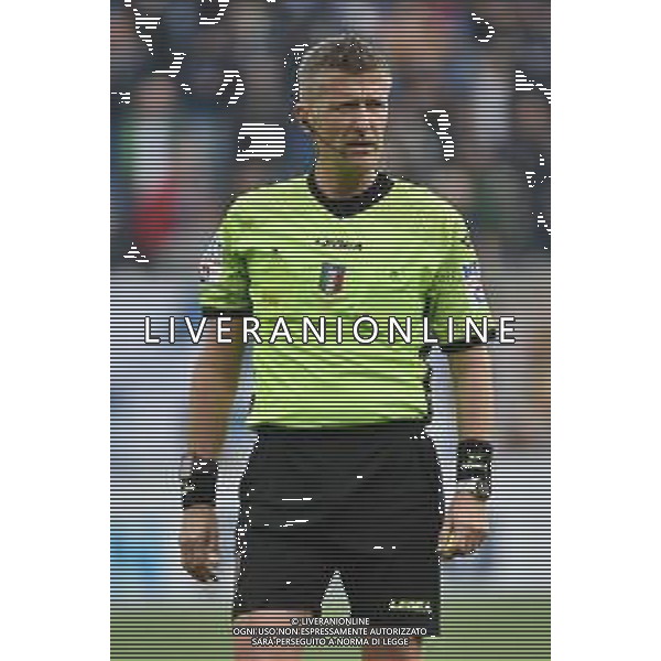 TVRG l\'arbitro Daniele Orsato di Schio (VI) Atalanta vs Bologna Bergamo 08-04-2023 Gewiss Stadium - Stadio Atleti Azzurri d\'Italia Campionato Serie A TIM - 29a giornata foto Roberto Garavaglia/ag. Aldo Liverani sas