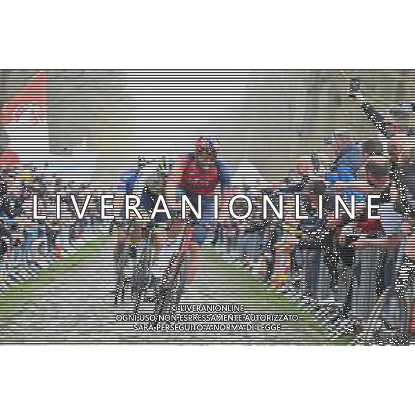 09-04-2023 Paris - Roubaix; 2023, Ineos Grenadiers; Ganna, Filippo; Arenberg; ©SIROTTI / AGENZIA ALDO LIVERANI SAS