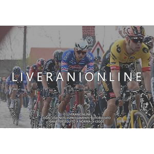 09-04-2023 Paris - Roubaix; 2023, Alpecin - Deceuninck; 2023, Jumbo - Visma; Van Aert, Wout; Van Der Poel, Mathieu; Tilloy Sars Et Rosieres; ©SIROTTI / AGENZIA ALDO LIVERANI SAS