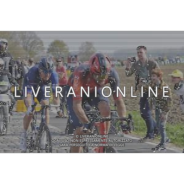 09-04-2023 Paris - Roubaix; 2023, Ineos Grenadiers; 2023, Groupama - Fdj; Ganna, Filippo; Kung, Stefan; Hem; ©SIROTTI / AGENZIA ALDO LIVERANI SAS