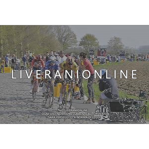 09-04-2023 Paris - Roubaix; 2023, Jumbo - Visma; 2023, Alpecin - Deceuninck; 2023, Trek - Segafredo; Van Aert, Wout; Philipsen, Jasper; Pedersen, Mads; Hem; ©SIROTTI / AGENZIA ALDO LIVERANI SAS