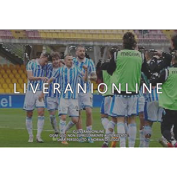 BENEVENTO - SPAL CAMPIONATO CALCIO SERIE B 10.04.2023 NELLA FOTO: ESULTANZA DOPO IL GOL DI GABRIELE MONCINI FOTO MOSCA/ AGENZIA ALDO LIVERANI SAS