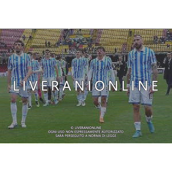 BENEVENTO - SPAL CAMPIONATO CALCIO SERIE B 10.04.2023 NELLA FOTO: ESULTANZA FINE GARA GIOCATORI SPAL FOTO MOSCA/ AGENZIA ALDO LIVERANI SAS