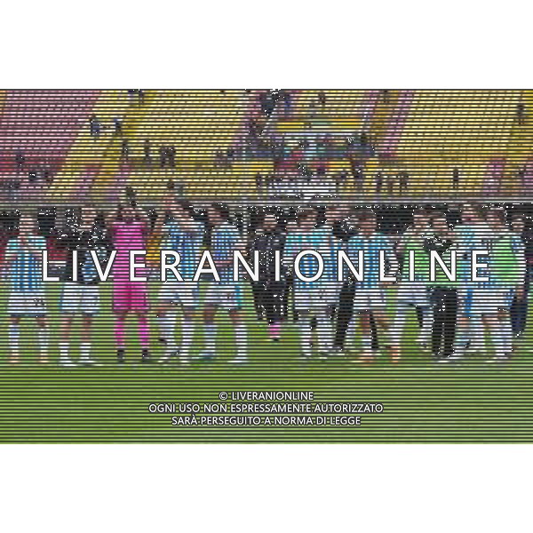 BENEVENTO - SPAL CAMPIONATO CALCIO SERIE B 10.04.2023 NELLA FOTO: ESULTANZA FINE GARA GIOCATORI SPAL FOTO MOSCA/ AGENZIA ALDO LIVERANI SAS