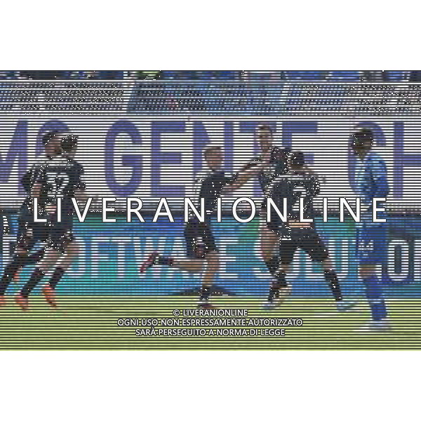 TVRG esultanza Genoa dopo il gol dell\'1 a 0 Como vs Genoa Como 10-04-2023 Stadio Giuseppe Sinigaglia Campionato Serie BKT - 32a giornata foto Roberto Garavaglia/ag. Aldo Liverani sas