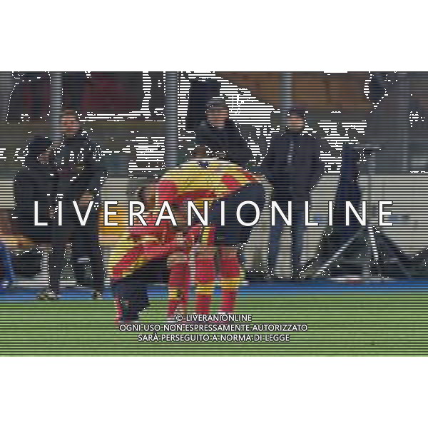 Federico Di Francesco (US Lecce) celebrates after scoring a goal during the Italian soccer Serie A match US Lecce vs SSC Napoli on April 7, 2023 at the Via del Mare stadium in Lecce, Italy. Photo by Emmanuele Mastrodonato/ag. Aldo Liverani sas/ AGENZIA ALDO LIVERANI SAS