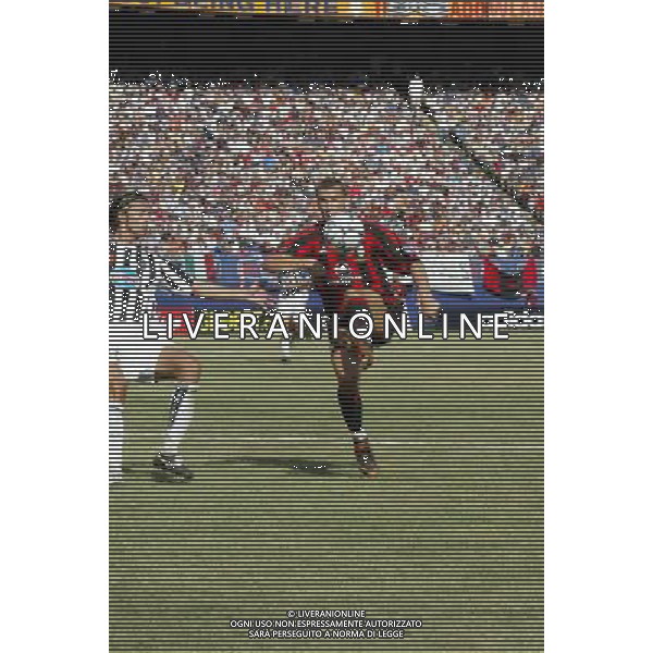 NEW YORK 3/08/2003 SUPERCOPPA ITALIANA NELLA FOTO NICOLA LEGROTTAGLIE-ANDRY SHEVCHENKO FOTO ALDO LIVERANI