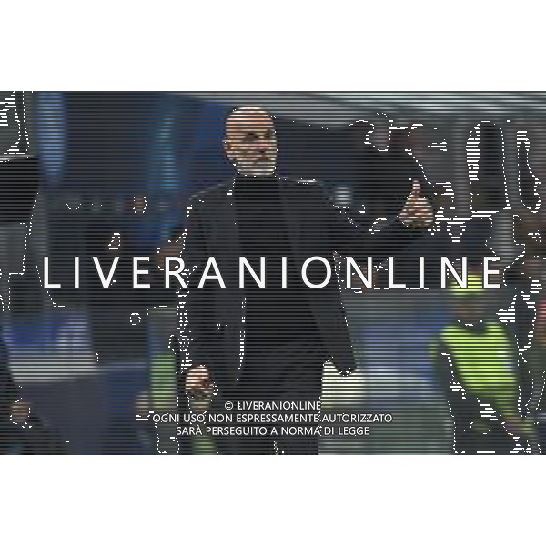 Stefano Pioli allenatore Milan Milan vs Napoli Milano 12-04-2023 Stadio Giuseppe Meazza - San Siro UEFA Champions League quarti di finale - gara di andata foto Roberto Garavaglia/ag. Aldo Liverani sas/ AGENZIA ALDO LIVERANI SAS