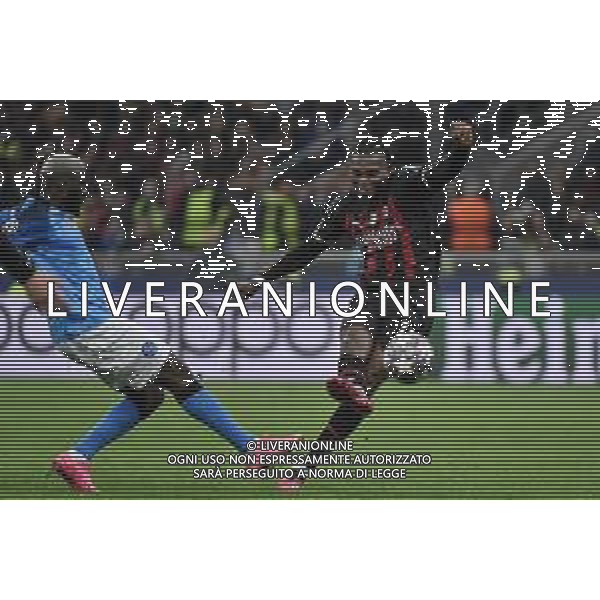 Rafael Leao (Milan) occasione da gol Milan vs Napoli Milano 12-04-2023 Stadio Giuseppe Meazza - San Siro UEFA Champions League quarti di finale - gara di andata foto Roberto Garavaglia/ag. Aldo Liverani sas/ AGENZIA ALDO LIVERANI SAS