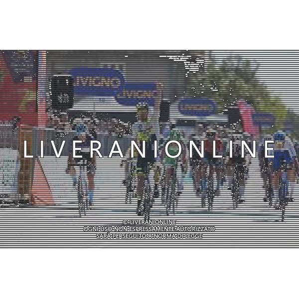 12-04-2023 Giro Di Sicilia; Tappa 02 Canicatti - Vittoria; 2023, Intermarche - Circus Wanty; 2023, Eolo - Kometa; 2023, Jayco - Alula; Bonifazio, Niccolo; Albanese, Vincenzo; Quick, Blake; Vittoria; ©SIROTTI / AGENZIA ALDO LIVERANI SAS