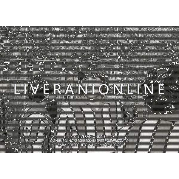 NEG-RETROSPETTIVA GIANPIERO MARCHETTI CALCIATORE NELLA FOTO GIANPIERO MARCHETTI CON LA MAGLIA DEL CATANZARO CALCIO NELL\'ANNO1980-1981 AG ALDO LIVERANI SAS