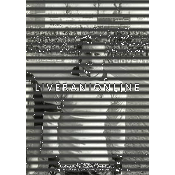 NEG-RETROSPETTIVA CESIDIO ODDI CALCIATORE NELLA FOTO CESIDIO ODDI CON LA MAGLIA DEL PALERMO CALCIO NELL\'ANNO 1980-1981 AG ALDO LIVERANI SAS