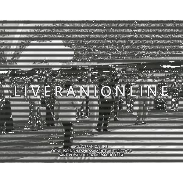 NEG-05-07-1984 NAPOLI STADIO SAN PAOLO PRESENTAZIONE DEL NUOVO ACQUISTO DEL NAPOLI CALCIO DIEGO ARMANDO MARADONA  NELLA FOTO DIEGO ARMANDO MARADONA  AG ALDO LIVERANI SAS