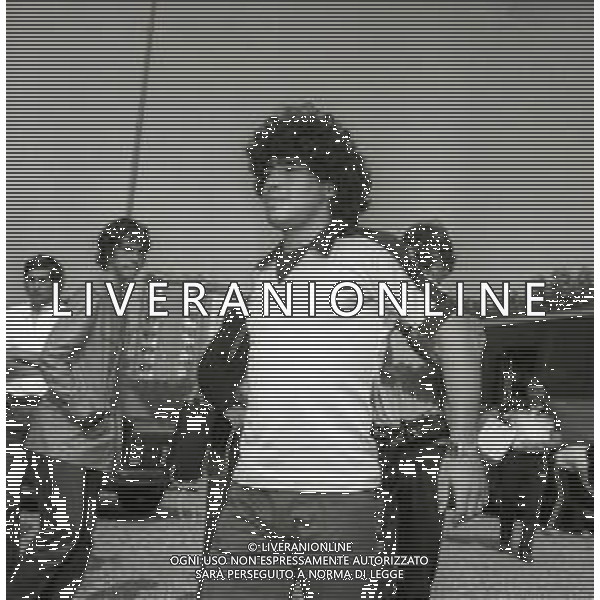 NEG-RETROSPETTIVA DIEGO ARMANDO MARADONA CALCIATORE NELLA FOTO DIEGO ARMANDO MARADONA A MILANELLO NELL\'ANNO 1981 AG ALDO LIVERANI SAS
